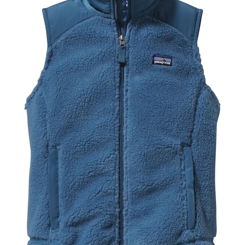 Patagonia Retro-X Glass Blue Fleece Vest S